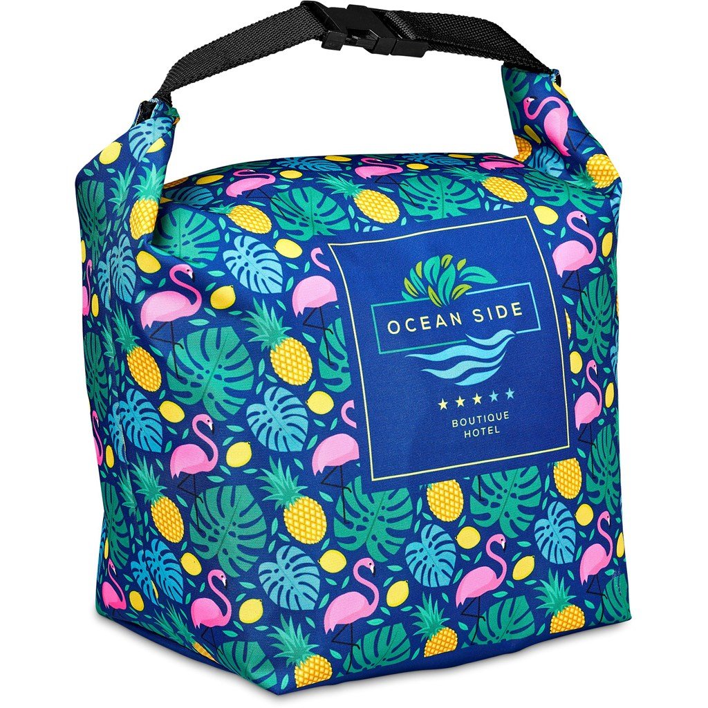 Pre-Printed Sample Custom Protea Polyester Lunch Cooler BLACK - Coolers and Lunchware