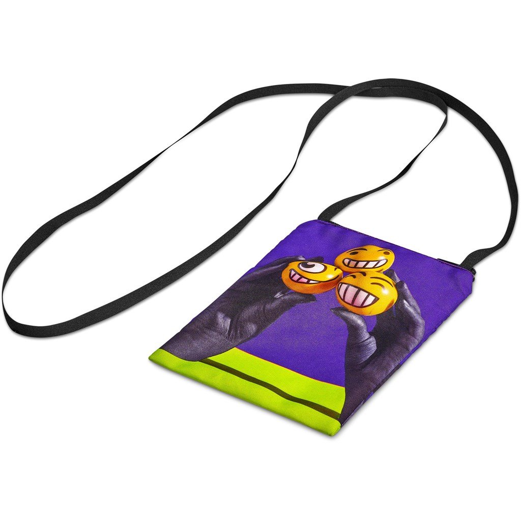 Pre-Printed Sample Custom Robben Cross Body Sling Pouch BLACK - Crossbody and Waist Bags