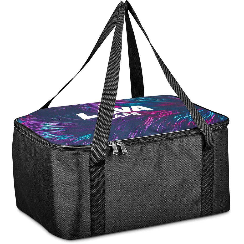Pre-Printed Sample Custom Sudwala Food Delivery Cooler Bag BLACK - Coolers and Lunchware