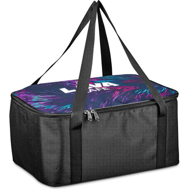 Pre-Printed Sample Custom Sudwala Food Delivery Cooler Bag BLACK - Coolers and Lunchware