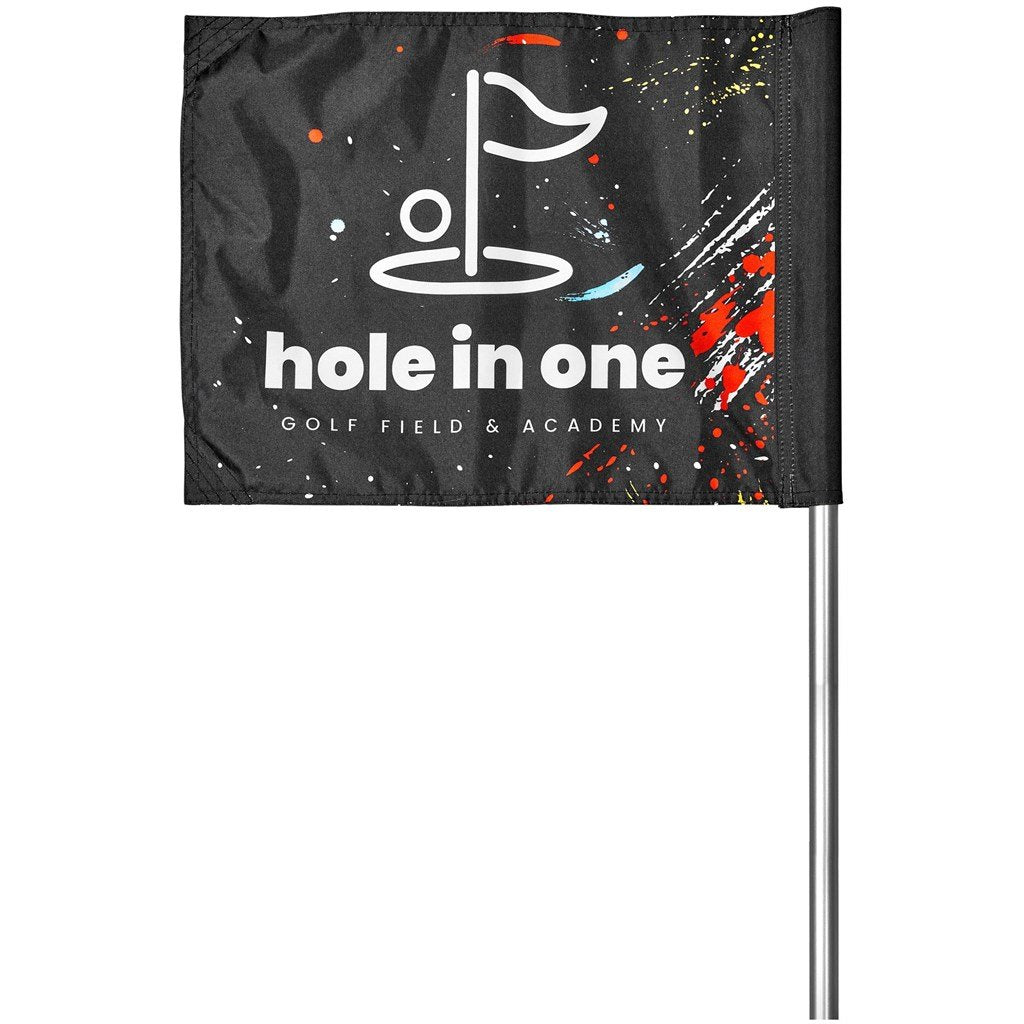 Pre-Printed Sample Custom Tournament Golf Flag SOLID WHITE - Sports and Fitness