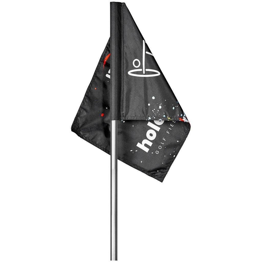Pre-Printed Sample Custom Tournament Golf Flag SOLID WHITE - Sports and Fitness