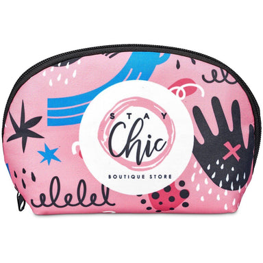 Pre-Printed Sample Custom Victoria Mini Cosmetic Bag BLACK - Toiletry and Bags