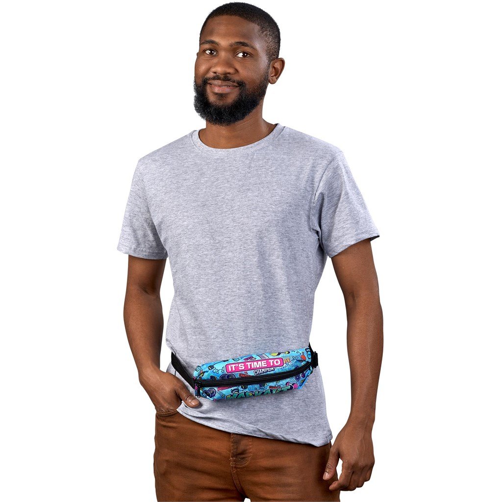 Pre-Printed Sample Custom Walkie Waist Bag BLACK - Crossbody and Bags