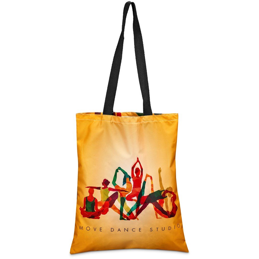 Pre-Printed Sample Custom Waterfront Shopper BLACK - and Tote Bags