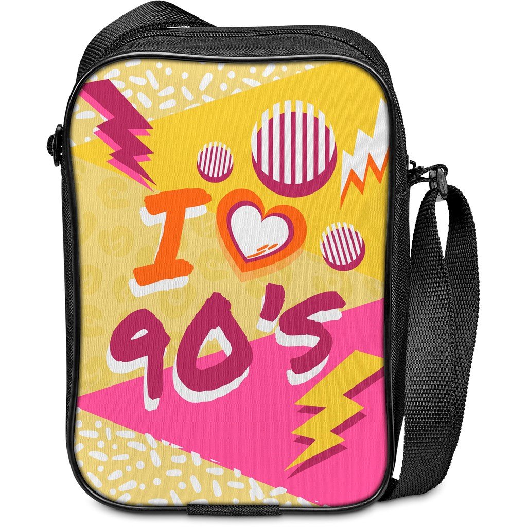 Pre-Printed Sample Custom Worldly Crossbody Bag BLACK - and Waist Bags