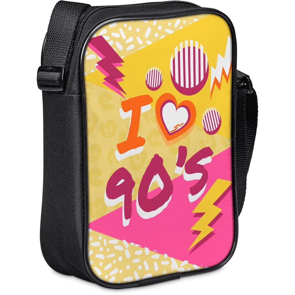 Pre-Printed Sample Custom Worldly Crossbody Bag BLACK - and Waist Bags