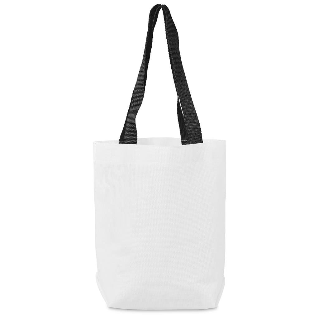 Pre-Production Sample Custom Bayside Recycled PET Stitch-Bond Shopper BLACK - and Tote Bags