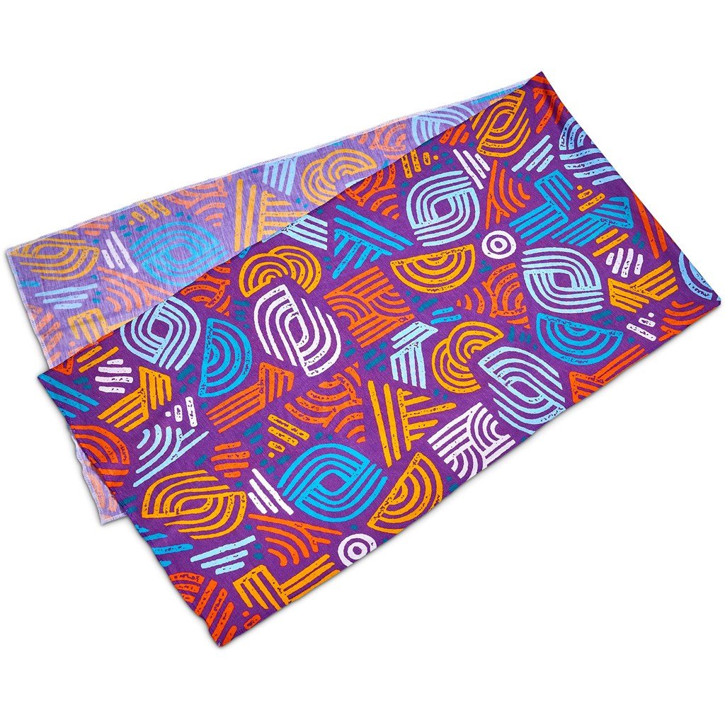 Pre-Production Sample Custom Crown Polyester Head Wrap BLACK - Personal Care and Pamper Gifts