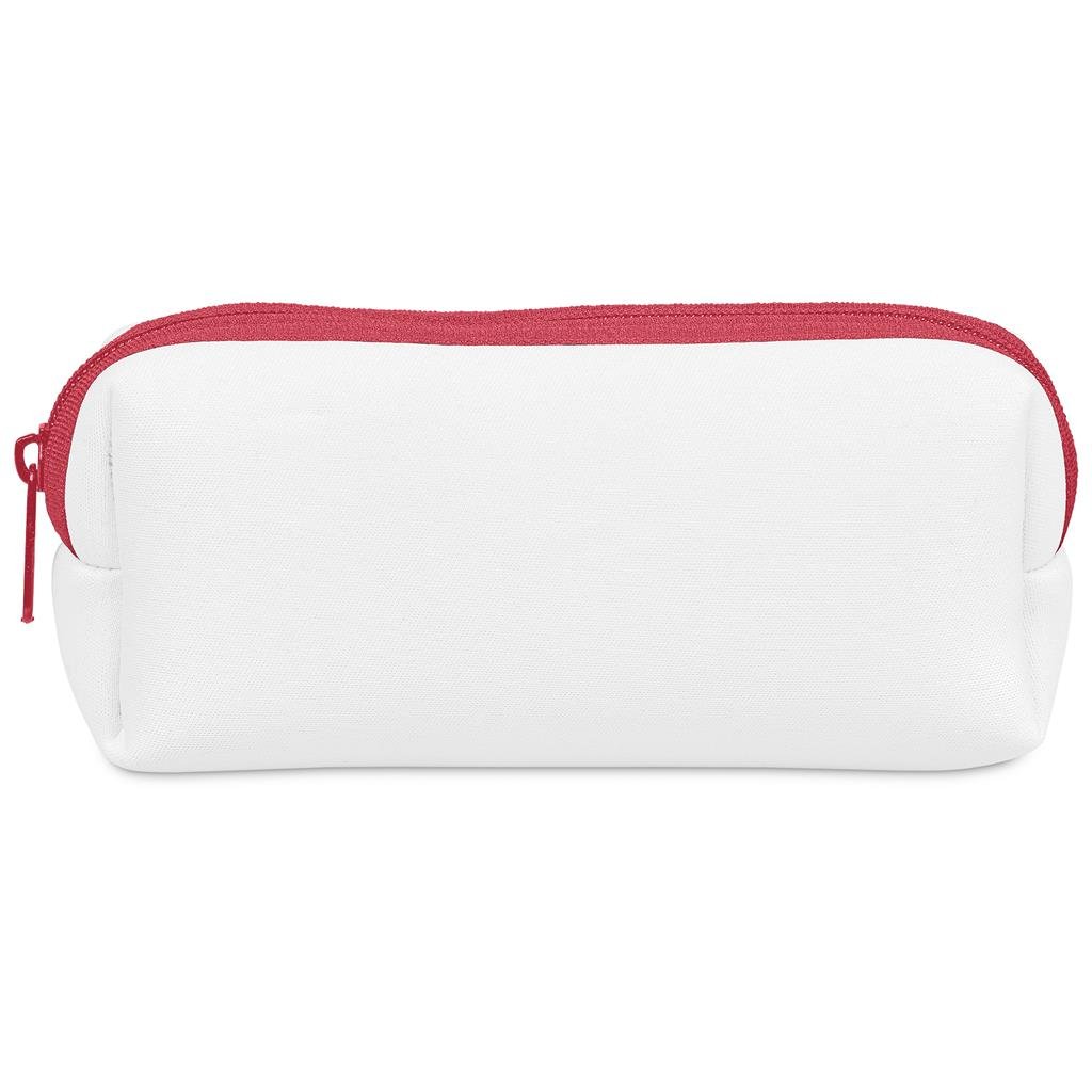 Pre-Production Sample Custom Emma Neoprene Makeup Bag RED - Toiletry and Cosmetic Bags