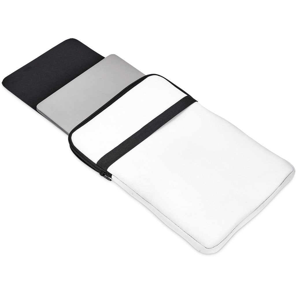 Pre-Production Sample Custom Grotto Neoprene 13-Inch Laptop Sleeve With Build-In Mouse Pad BLACK - Tech Sleeves