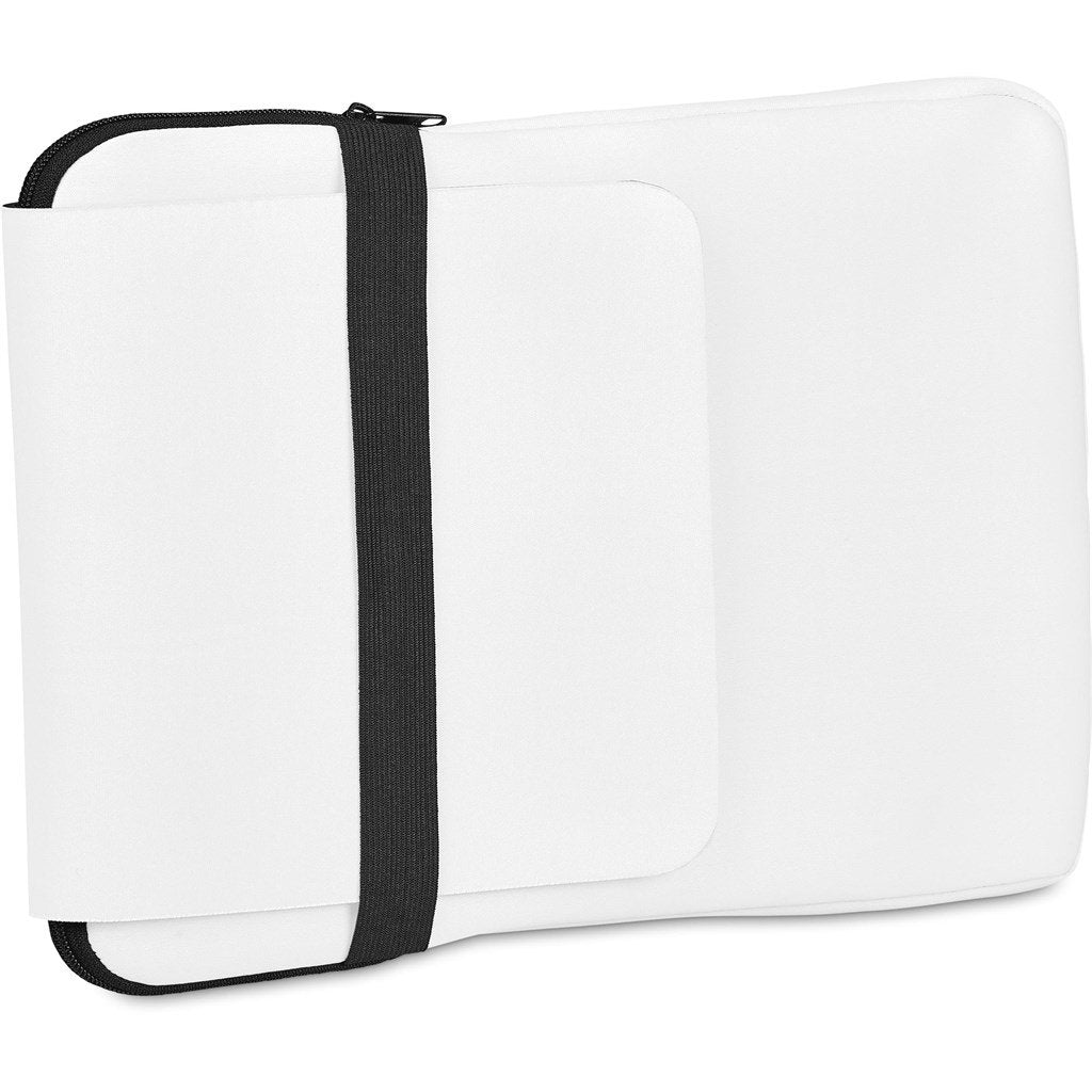 Pre-Production Sample Custom Grotto Neoprene 13-Inch Laptop Sleeve With Build-In Mouse Pad BLACK - Tech Sleeves