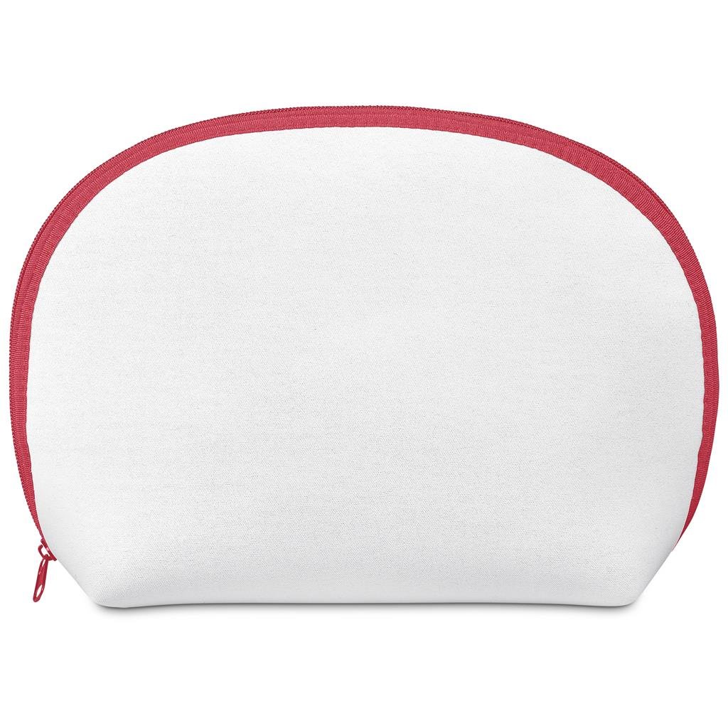 Pre-Production Sample Custom Isabella Neoprene Maxi Cosmetic Bag RED - Toiletry and Bags