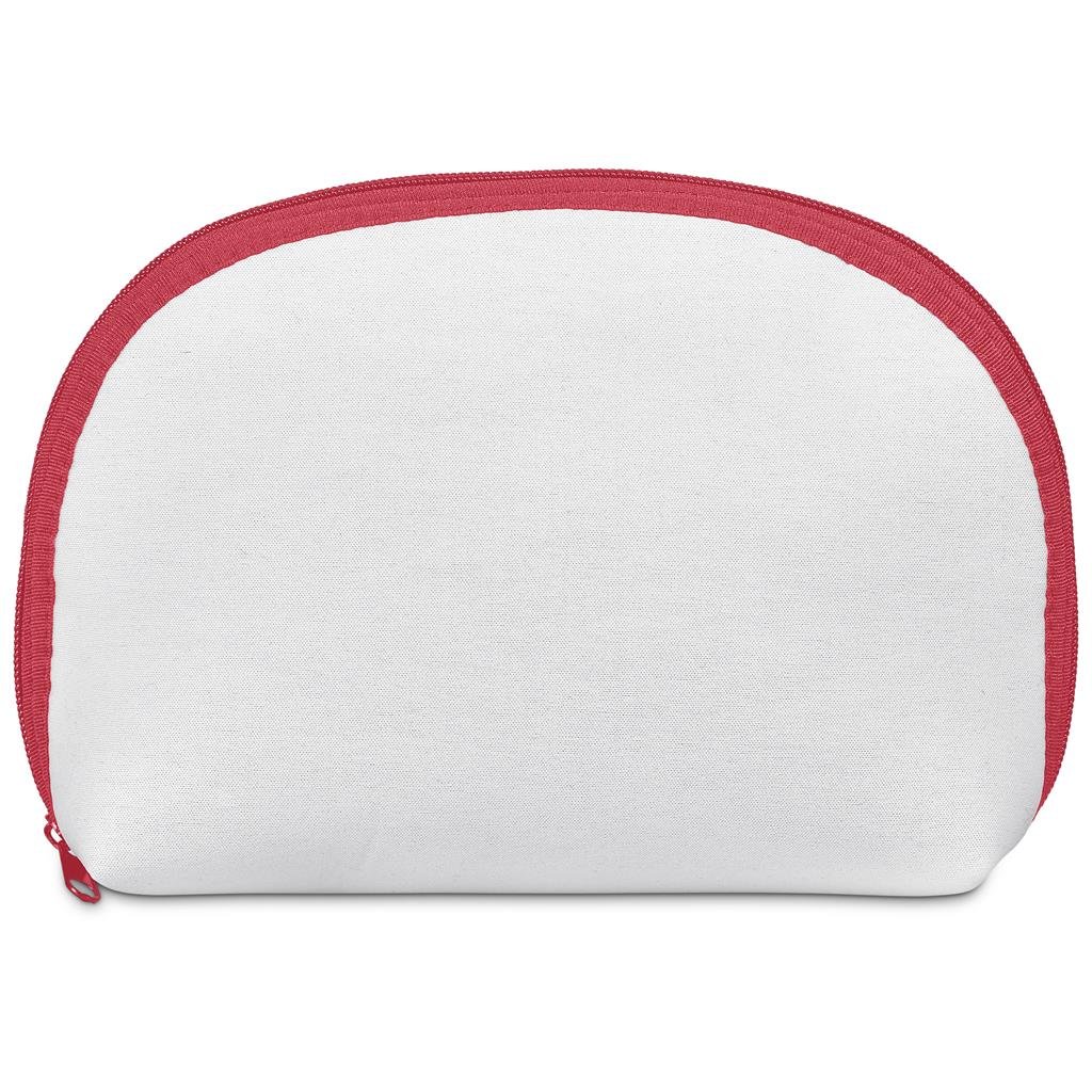 Pre-Production Sample Custom Isabella Neoprene Midi Cosmetic Bag RED - Toiletry and Bags