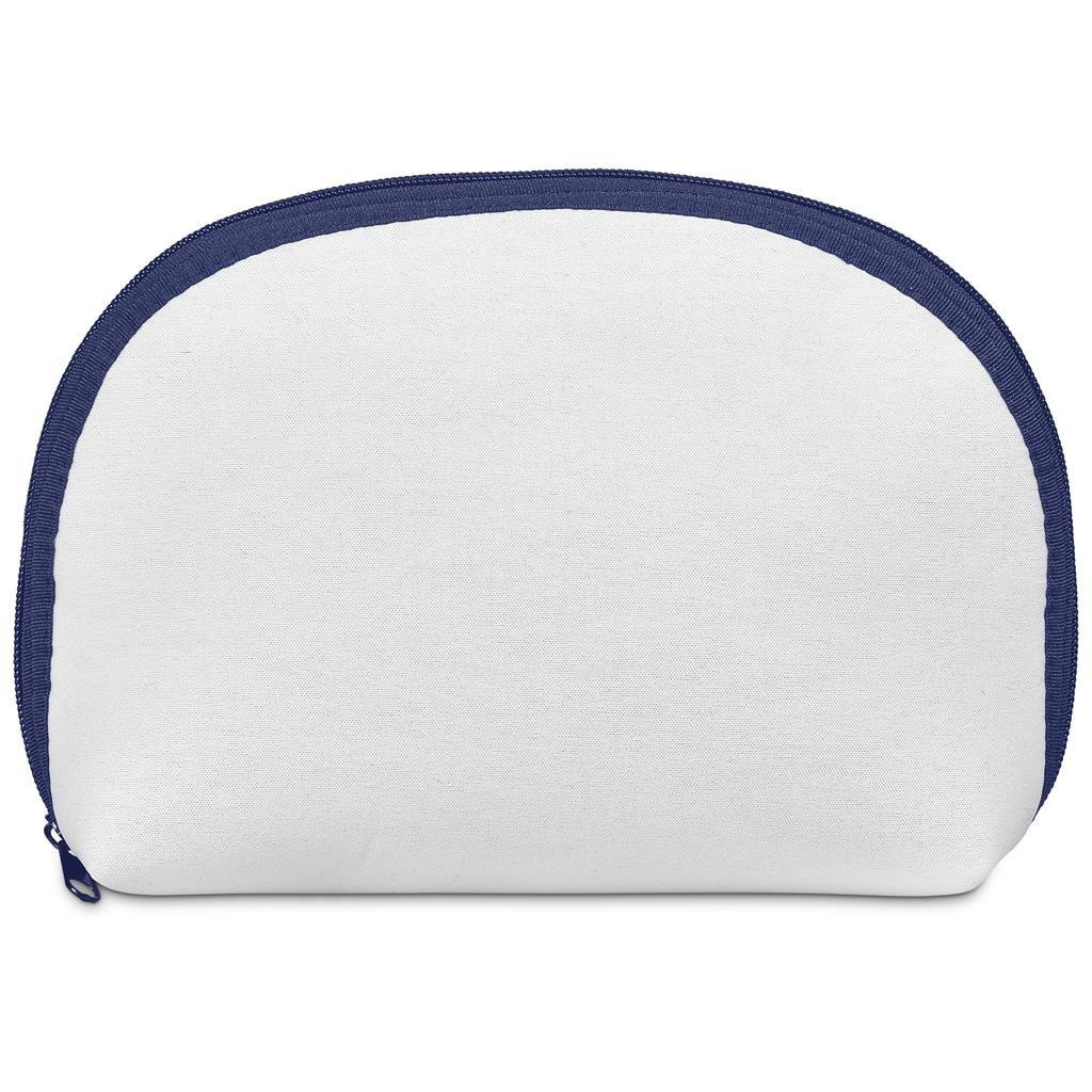 Pre-Production Sample Custom Isabella Neoprene Midi Cosmetic Bag NAVY - Toiletry and Bags