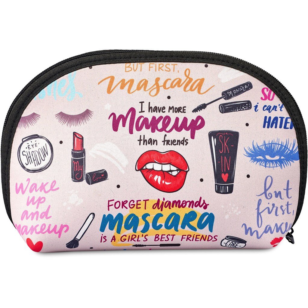 Pre-Production Sample Custom Isabella Neoprene Midi Cosmetic Bag - Toiletry and Bags