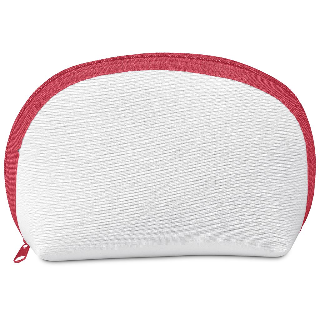 Pre-Production Sample Custom Isabella Neoprene Mini Cosmetic Bag RED - Toiletry and Bags