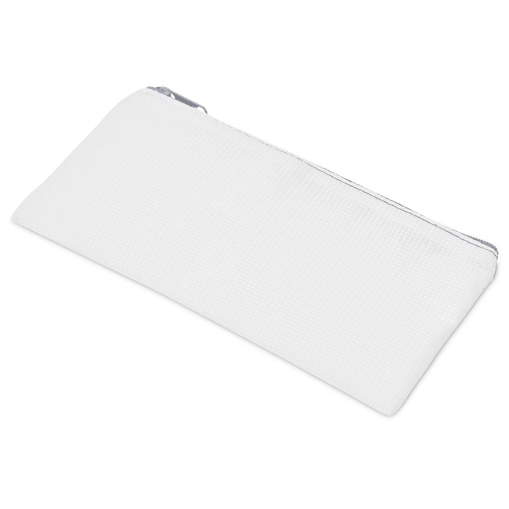 Pre-Production Sample Custom Junior Recycled PET Stitch-Bond Pencil Case GREY - Stationery