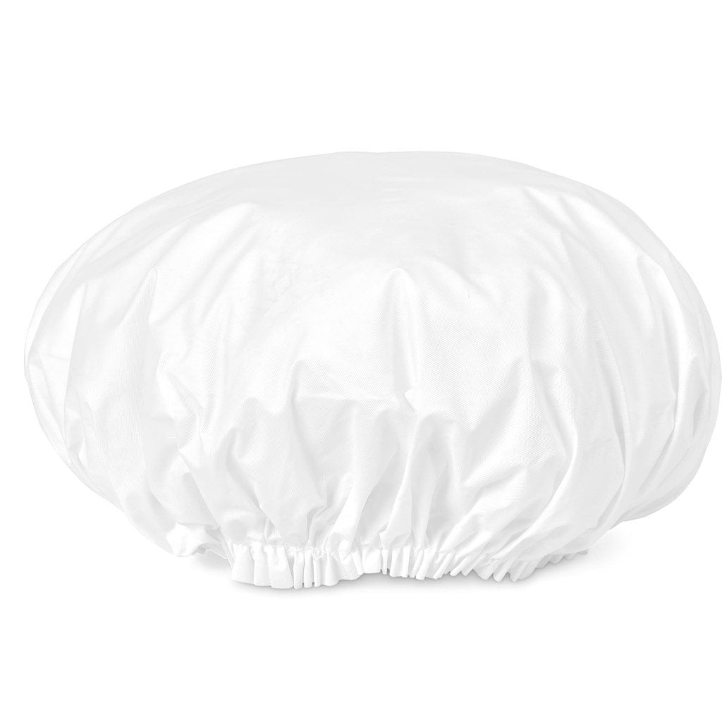 Pre-Production Sample Custom Maple Shower Cap SOLID WHITE - Personal Care and Pamper Gifts