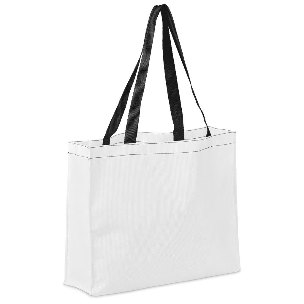 Pre-Production Sample Custom Menlyn Recycled PET Stitch-Bond Shopper - and Tote Bags