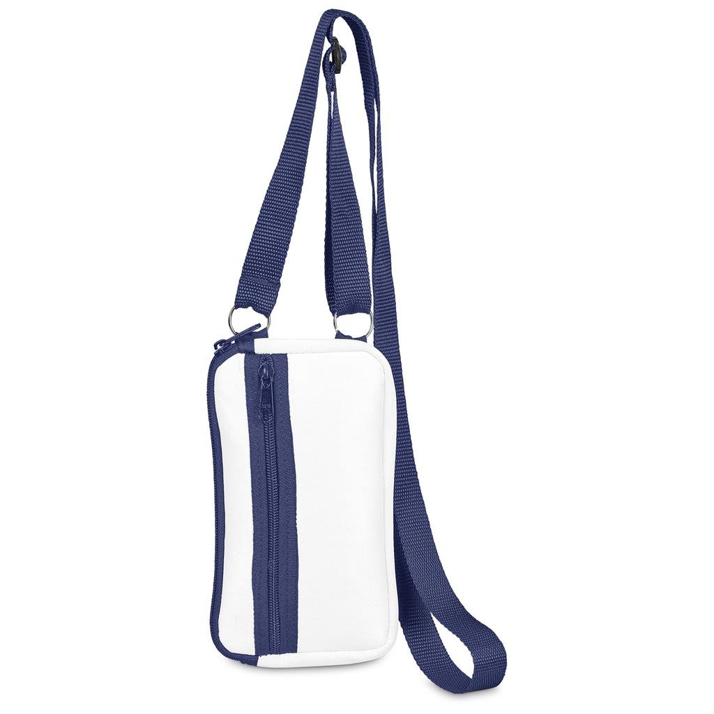 Pre-Production Sample Custom Paarl Neoprene Cell Phone Pouch NAVY - Crossbody and Waist Bags