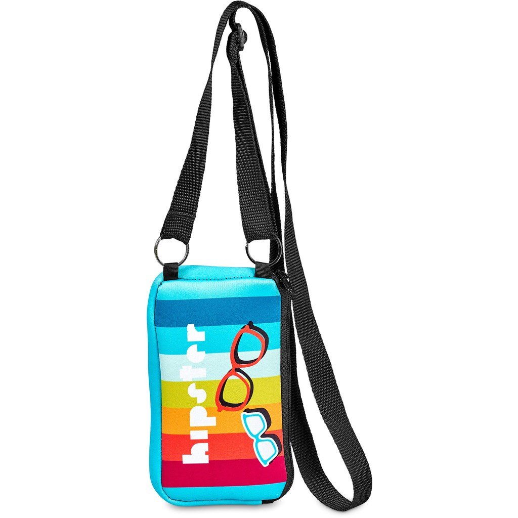 Pre-Production Sample Custom Paarl Neoprene Cell Phone Pouch - Crossbody and Waist Bags