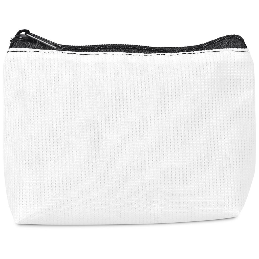 Pre-Production Sample Custom Recycled PET Stitch-Bond Mini Toiletry Bag BLACK - and Cosmetic Bags