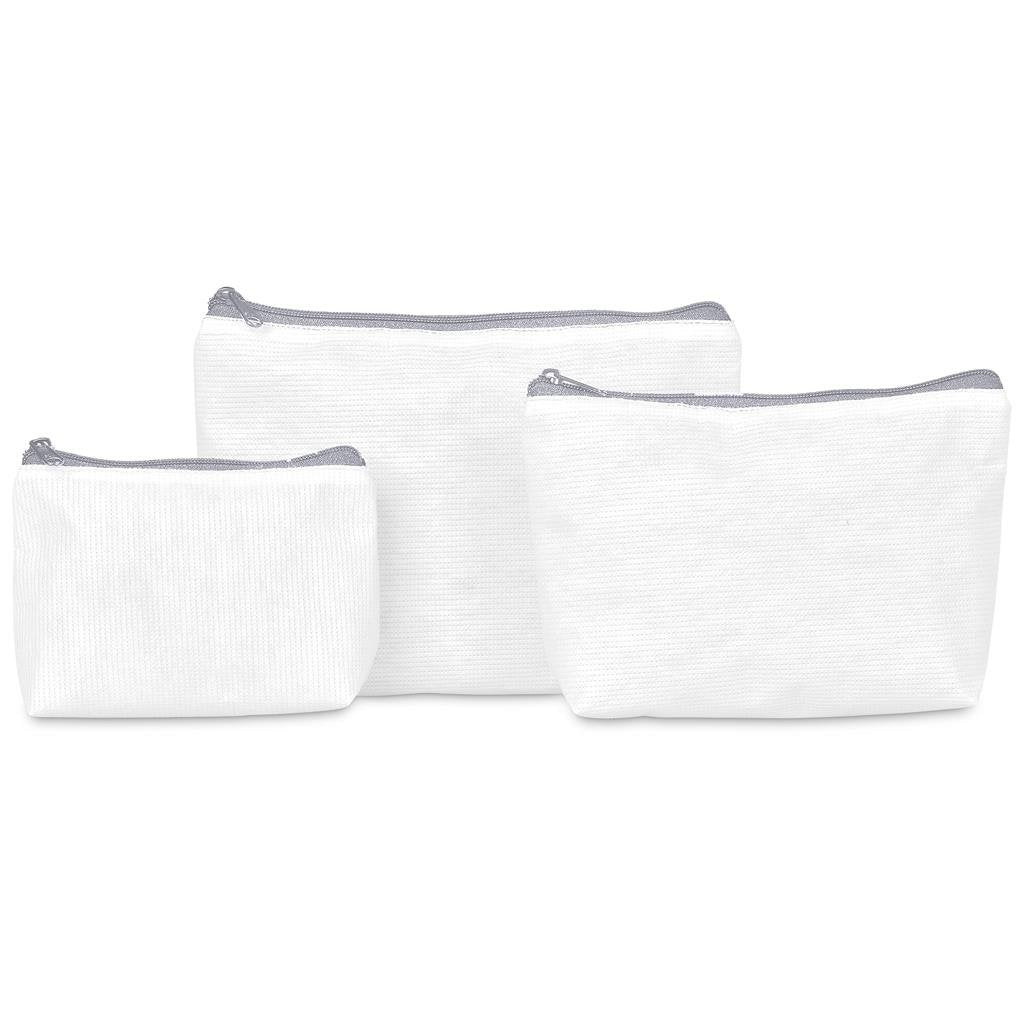 Pre-Production Sample Custom Recycled PET Stitch-Bond Mini Toiletry Bag - and Cosmetic Bags