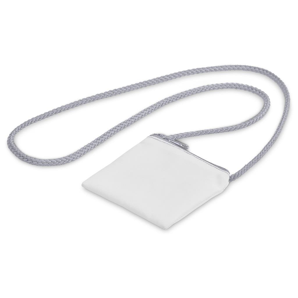 Pre-Production Sample Custom Sani Tuck Money Neck Pouch GREY - School Accessories,Custom Stationery