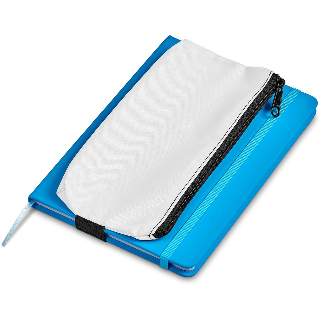 Pre-Production Sample Custom Scribbler Polyester Large Pencil Case To Fit An A5 Notebook - Stationery
