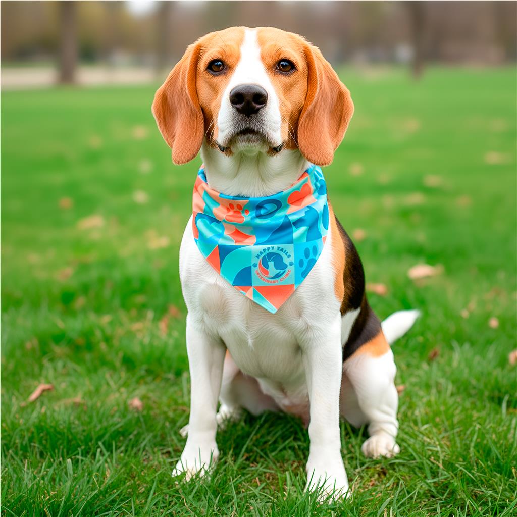 Pre-Production Sample Custom Tyson Small Polyester Dog Bandana S / SOLID WHITE - Pet Accessories