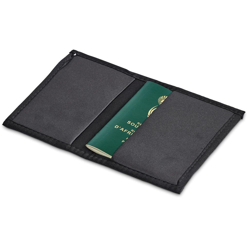 Pre-Production Sample Custom Zambezi Neoprene Passport Cover BLACK - Travel Accessories