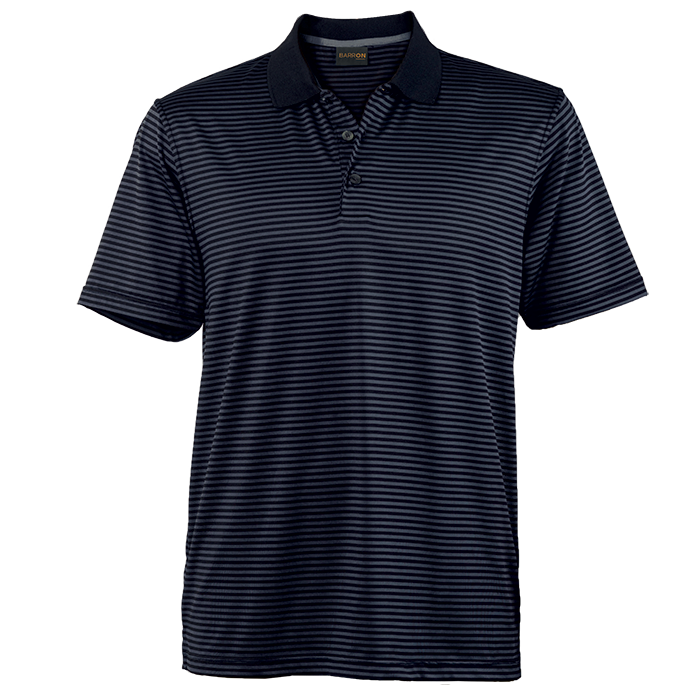 Preston Golfer Black/Charcoal / LAR / Regular - Golf Shirts