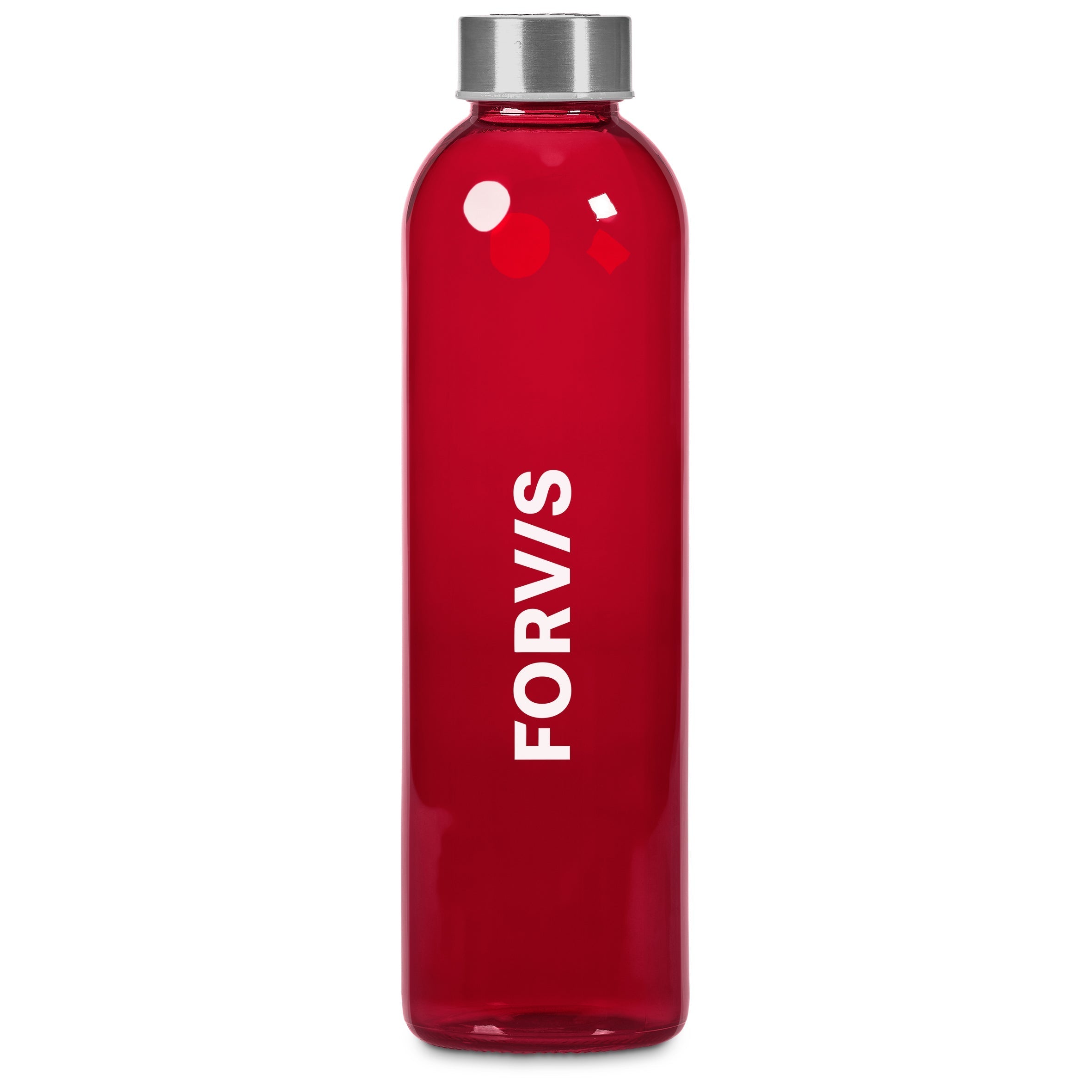 Pura Plus Glass Water Bottle – 750ml Red / R