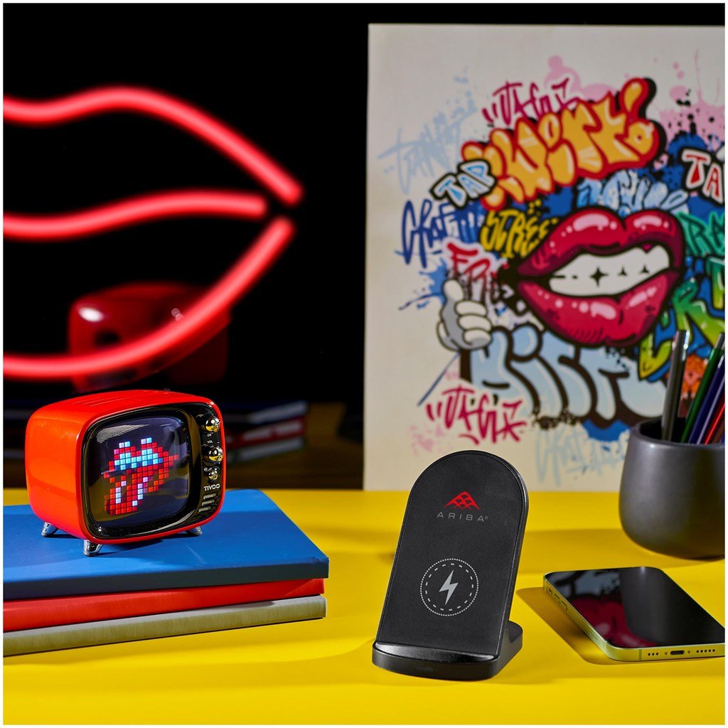 Reno Wireless Charging Phone Stand Black / BL - Mobile Stands