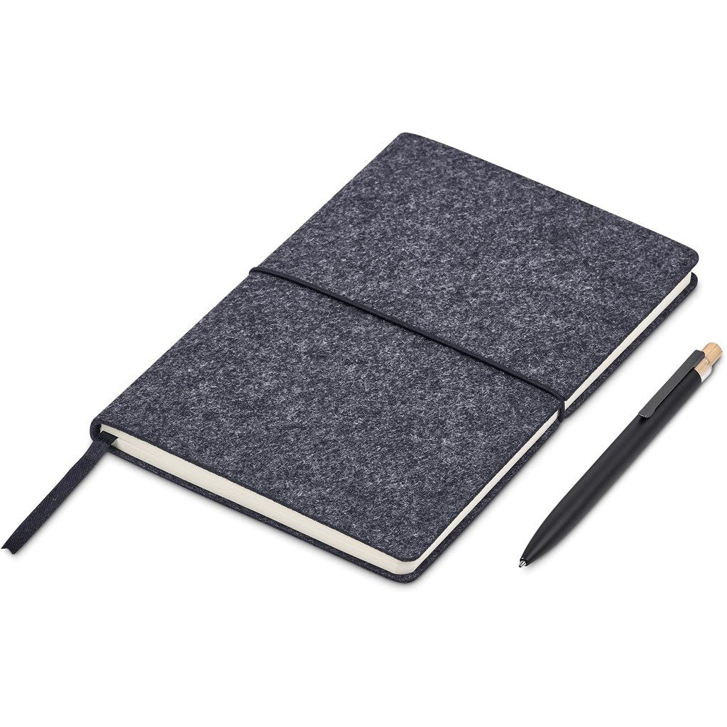 Rikamimo Notebook & Pen Set BLACK - Recycled PET Products,Items Introduced In 2024,Notebook Sets
