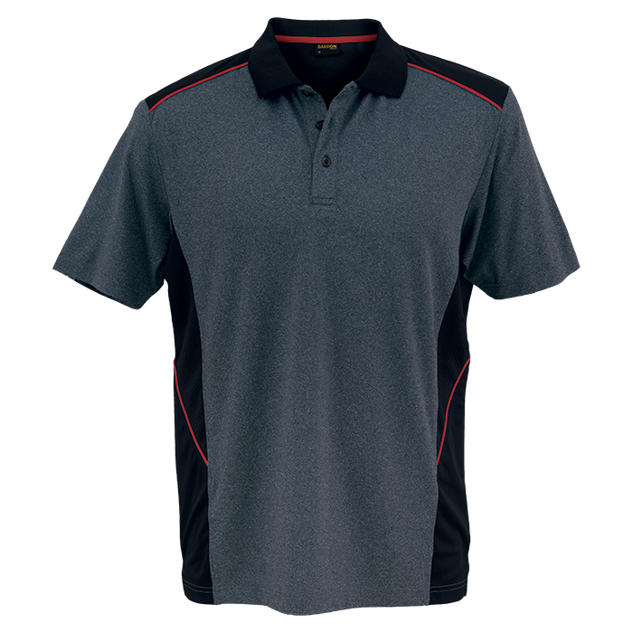 Rio Golfer  Grey Melange/Red / SML / Last Buy - Golf 