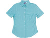 Rita Short Sleeve Blouse - Aqua Only-