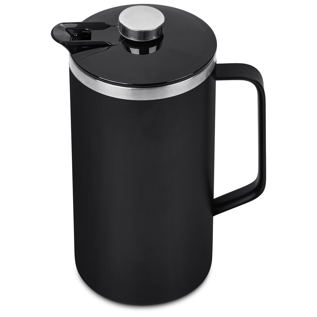 Rostov Stainless Steel Vacuum Coffee Plunger - 950ml BLACK - Coffee,Coffee Plungers,Home and Living
