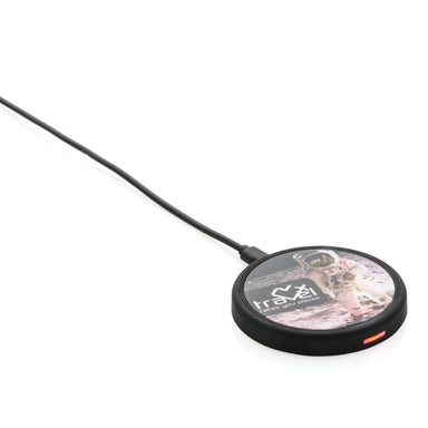 Branded Round 5-Watt Wireless Charger