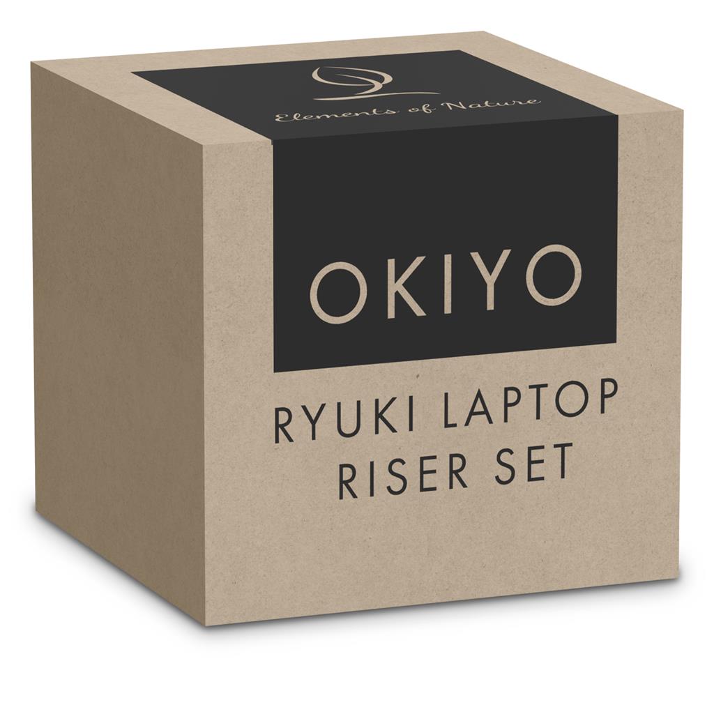 Ryuki Laptop Riser Set NATURAL - Desktop Mobile Accessories,Eco-Friendly Ideas,Cork Products,Tech Accessories