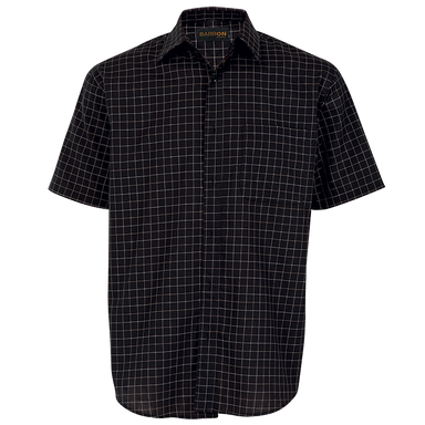 Saddle Stitch Lounge Short Sleeve  Black/White / SML 