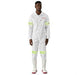 Safety Polycotton Boiler Suit - Reflective Arms & Legs - Yellow Tape-