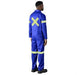 Safety Polycotton Boiler Suit - Reflective Arms Legs & Back - Yellow Tape-