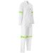 Safety Polycotton Boiler Suit - Reflective Arms & Legs - Yellow Tape