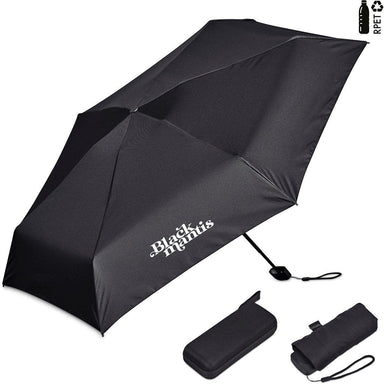 Salem Recycled PET Compact Umbrella with EVA Pouch BLACK - Umbrellas,Recycled Products,Umbrellas,Recycled Umbrellas