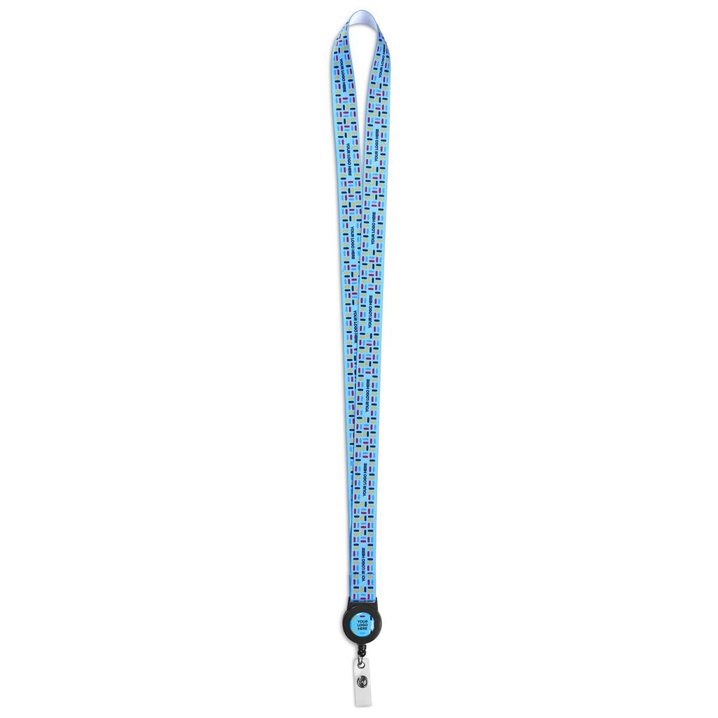 Sample Retractable Badge Reel Single-Sided Sublimation Satin Lanyard - Selling Tools,Lanyards