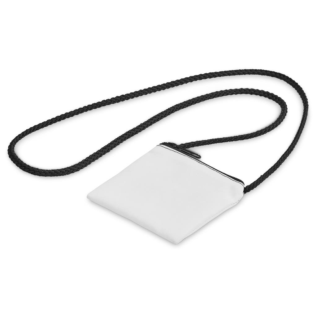 Custom Sani Tuck Money Neck Pouch BLACK - Stationery,Custom School Accessories,Custom Accessories