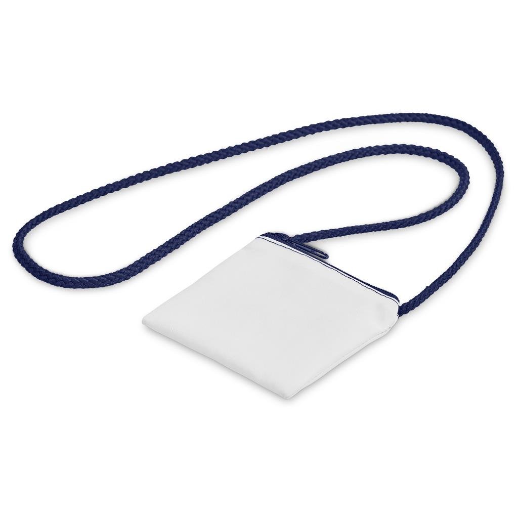 Custom Sani Tuck Money Neck Pouch NAVY - Stationery,Custom School Accessories,Custom Accessories