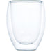 Serendipio Lorenzo Glass Double-Wall Cup - 350ml Transparent/Frosted White / T